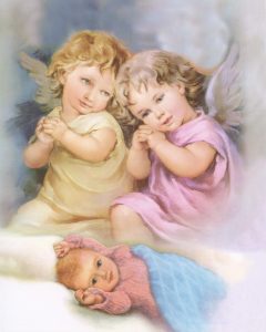 Guardian Angel High Quality Print cm.20x25- 8"x10"