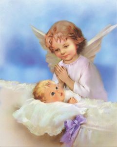 Guardian Angel High Quality Print cm.20x25- 8"x10"