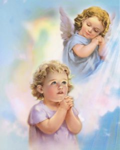 Guardian Angel High Quality Print cm.20x25- 8"x10"