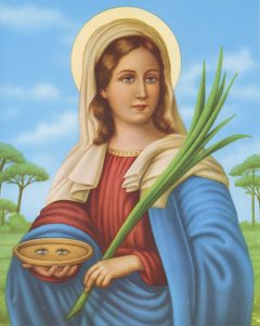 St.Lucy High Quality Print cm.20x25- 8"x10"