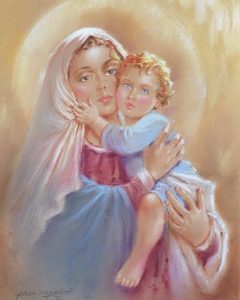 Mother and Child High Quality Print cm.20x25- 8"x10"