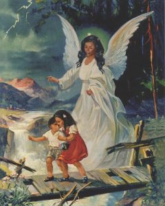 Guardian Angel High Quality Print cm.20x25- 8"x10"