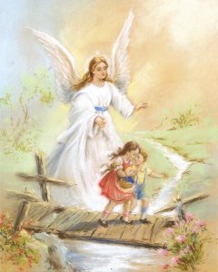 Guardian Angel High Quality Print cm.20x25- 8"x10"