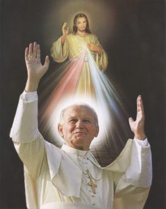 Pope John Paul II/ Divine Mercy High Quality Print cm.20x25- 8"x10"