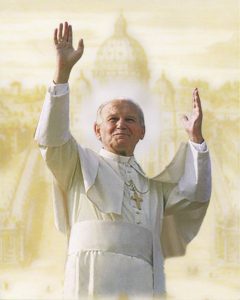 Pope John Paul II/ Divine Mercy High Quality Print cm.20x25- 8"x10"