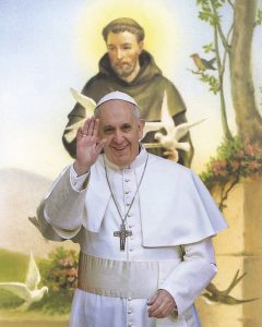 Pope Francis/ St.Francis High Quality Print cm.20x25- 8"x10"