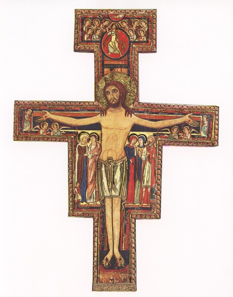 St.Damian High Quality Print with Gold cm.20x25- 8"x10"