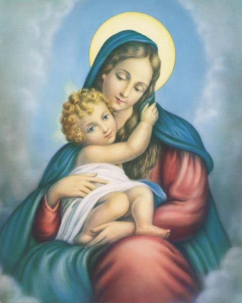 Mother and Child High Quality Print cm.20x25- 8"x10"