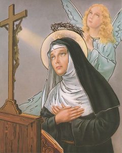 St.Rita High Quality Print with Gold cm.20x25- 8"x10"