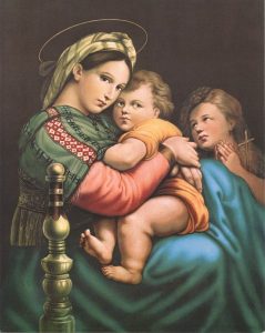 Madonna Della Seggiola High Quality Print cm.20x25- 8"x10"