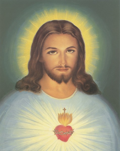 Sacred Heart of Jesus High Quality Print cm.20x25- 8"x10"