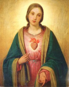 Immaculate Heart of Mary High Quality Print cm.20x25- 8"x10"