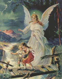 Guardian Angel High Quality Print cm.20x25- 8"x10"