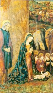 Nativity Holy Card cm.7x12 - 2 3/4" x 4 3/4"