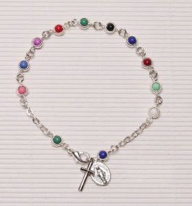 Rosary Bracelet Silver Plated Missionary
