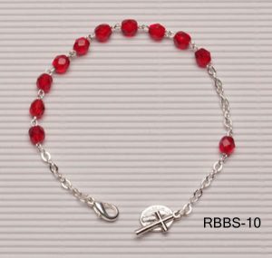 Bohemia Crystal Rosary Birthstone Bracelet mm.5 Display of 12
