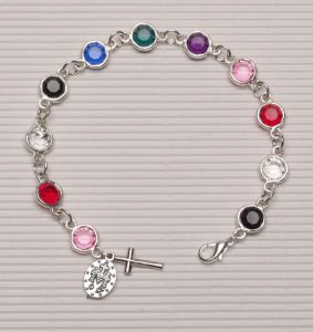 Silver Plated Rosary Bracelet Missionary