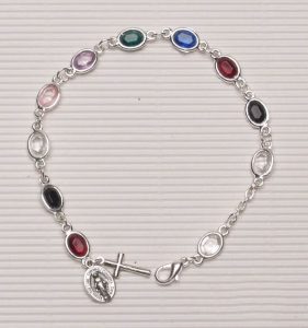 Silver Plated Rosary Bracelet Missionary