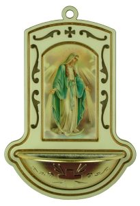 Miraculous White Water Font cm.9x13 - 3 1/2"x5"