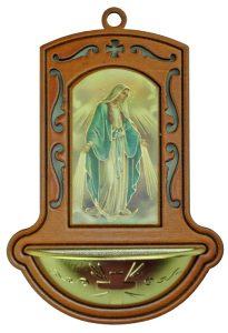 Miraculous Brown Water Font cm.9x13 - 3 1/2"x5"