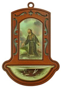 St.Francis Brown Water Font cm.9x13 - 3 1/2"x5"
