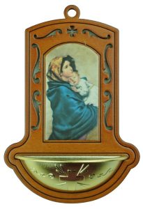 Feruzzi Brown Water Font cm.9x13 - 3 1/2"x5"