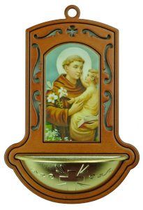St.Anthony Brown Water Font cm.9x13 - 3 1/2"x5"
