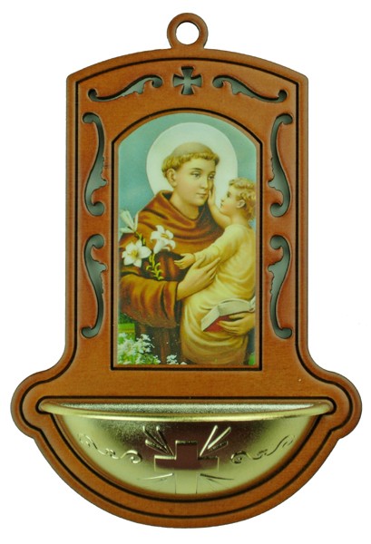 St.Anthony Brown Water Font cm.9x13 - 3 1/2"x5"