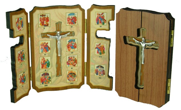 Via Crucis Plaque cm.12x15.5 - 4 3/4" x 6 1/4"