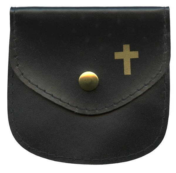 Rosary Pouch Black cm.8x8- 3 1/4"x 3 1/4"
