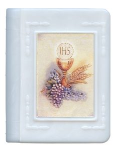 Communion Rosary Box White cm.6x5 - 2 3/8"x 2"