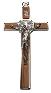 St.Benedict Crucifix Silver Plated cm.19.7 - 7 3/4
