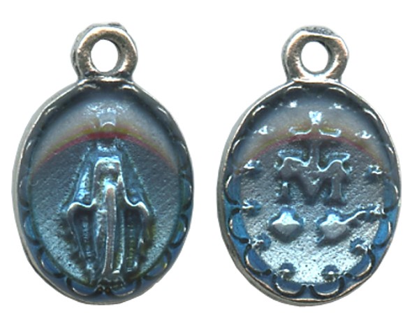 Miraculous Medal Silver Plated mm.10 - 7/16"