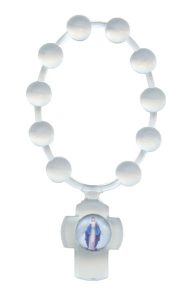 Clear Flexible Plastic Scented Decade Rosary mm.5