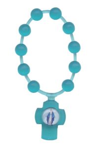Emerald Flexible Plastic Scented Decade Rosary mm.5