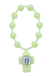 Luminous Flexible Plastic Scented Decade Rosary mm.5