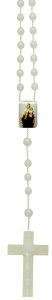 Mount Carmel Plastic Cord Rosary Luminous mm.5