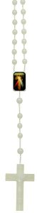Divine Mercy Plastic Cord Rosary Luminous mm.5