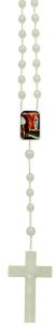 Lourdes Plastic Cord Rosary Luminous mm.5