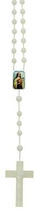 St.Theresa Plastic Cord Rosary Luminous mm.5