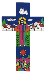 Assortment of El Salvador Wood Crosses cm.10 - 4"