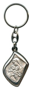 Keychain of Mother and Child with Guardian Angel