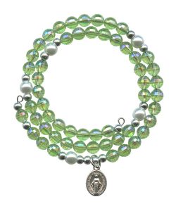 Wraparound Rosary Bracelet mm.6 Peridot