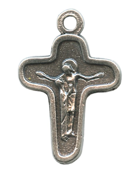 Mother Theresa Cross Oxidized Metal mm.19- 3/4"