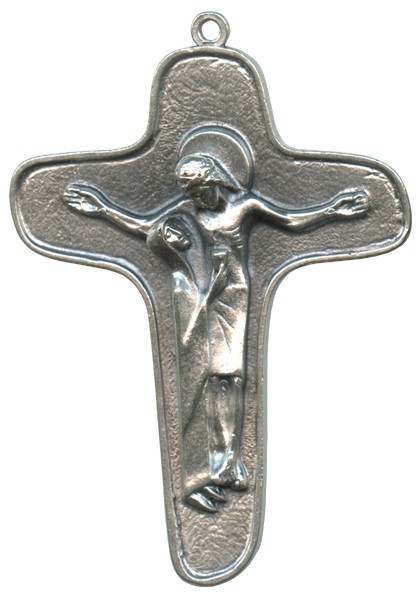 Mother Theresa Cross Oxidized Metal mm.86 - 3 1/2"
