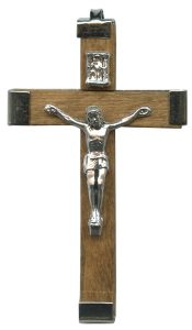 Wood Crucifix Natural mm.45 - 1 3/4"