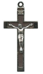 Metal Crucifix Brown mm.45 - 1 3/4"