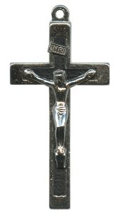 Metal Crucifix Black mm.45 - 1 3/4"