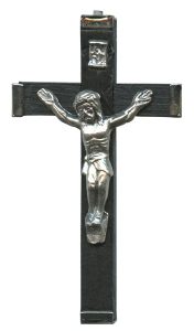 Wood Crucifix Black mm.57- 2 1/4"