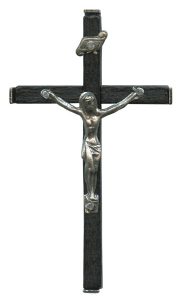 Wood Crucifix Black mm.57- 2 1/4"